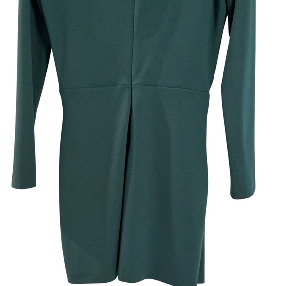 Zara Green Pencil Sheath Dress Size Medium 3/4 Sleeve Size 8 Bodycon - Picture 12 of 13
